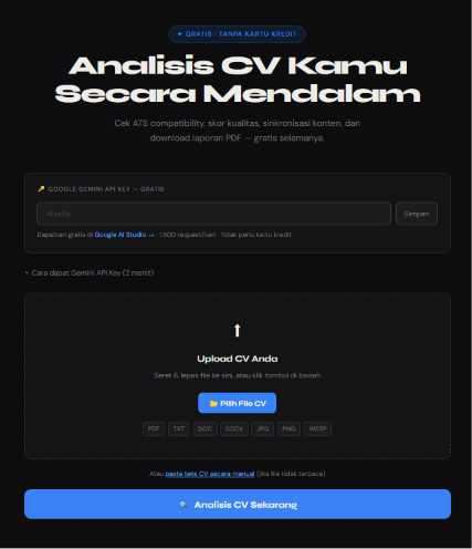 CV Analyzer app screenshot